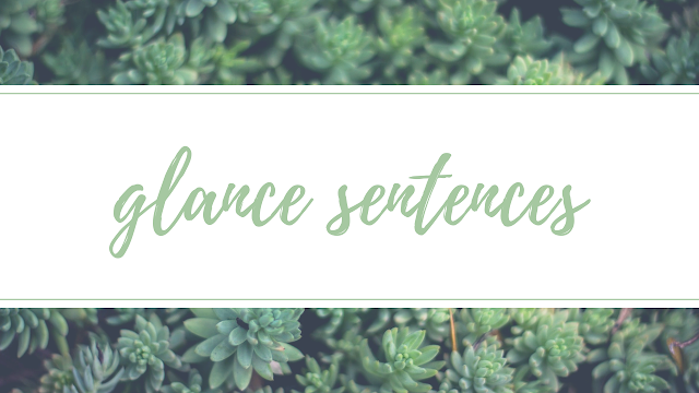 glance sentences