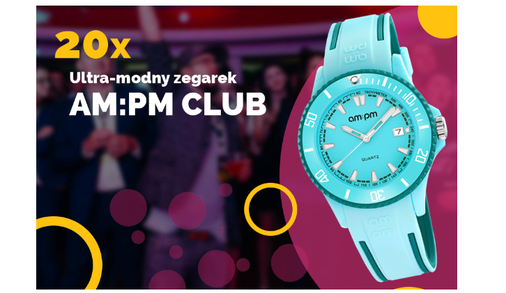 Wygraj zegarek AM:PM CLUB Konkurs