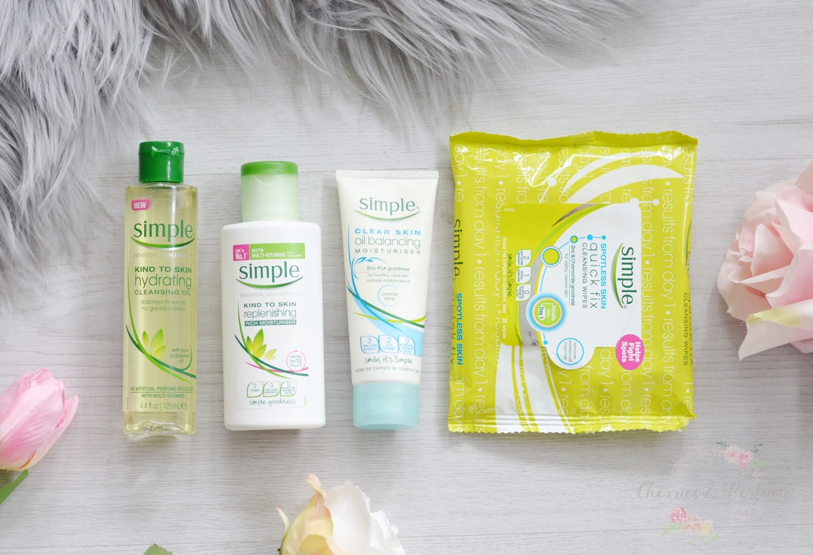 skincare from simple cherries and perfume
