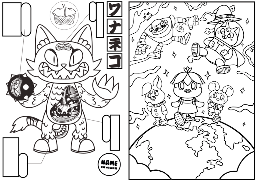 More Artists' 'COLOURING PAGES' Available Online Now!