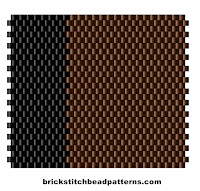 Brown with Black basic two color bead palette scheme Winter Seasonal Color Palette Two Bead Colors