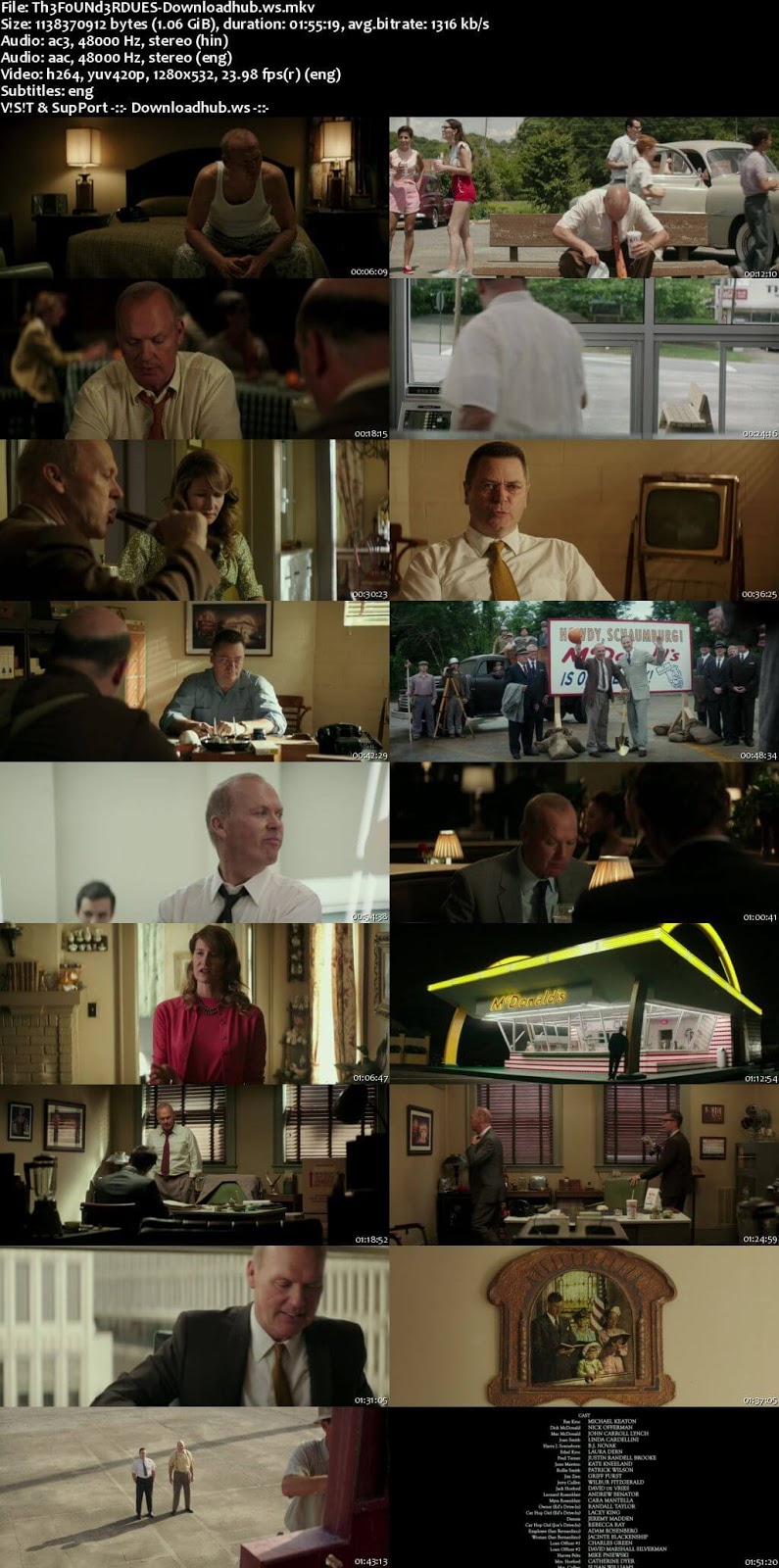 The Founder 2016 Hindi Dual Audio 720p BluRay Free Download