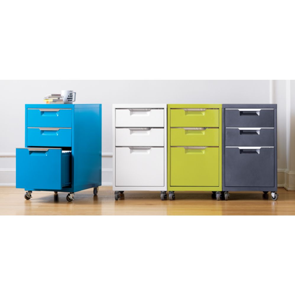 Colorful file cabinets