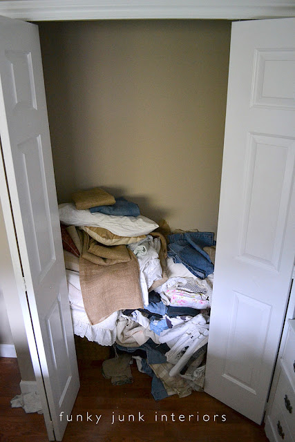 Building an easy clothes closet from a $50 kit! | funkyjunkinteriors.net