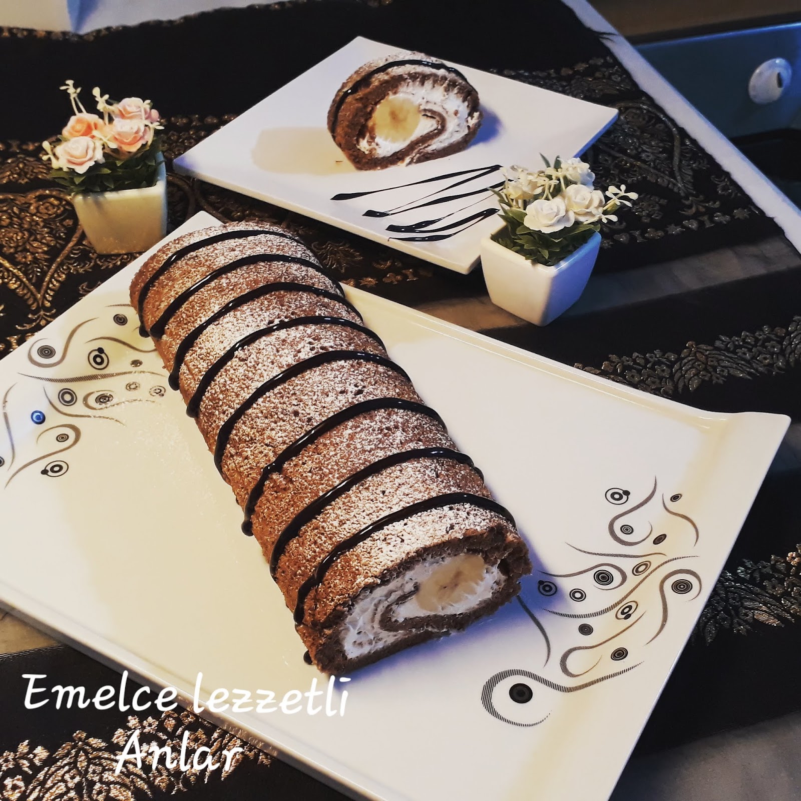 MUZLU RULO PASTA RULO PASTA TARİFLERİ Emelce Lezzetli Anlar