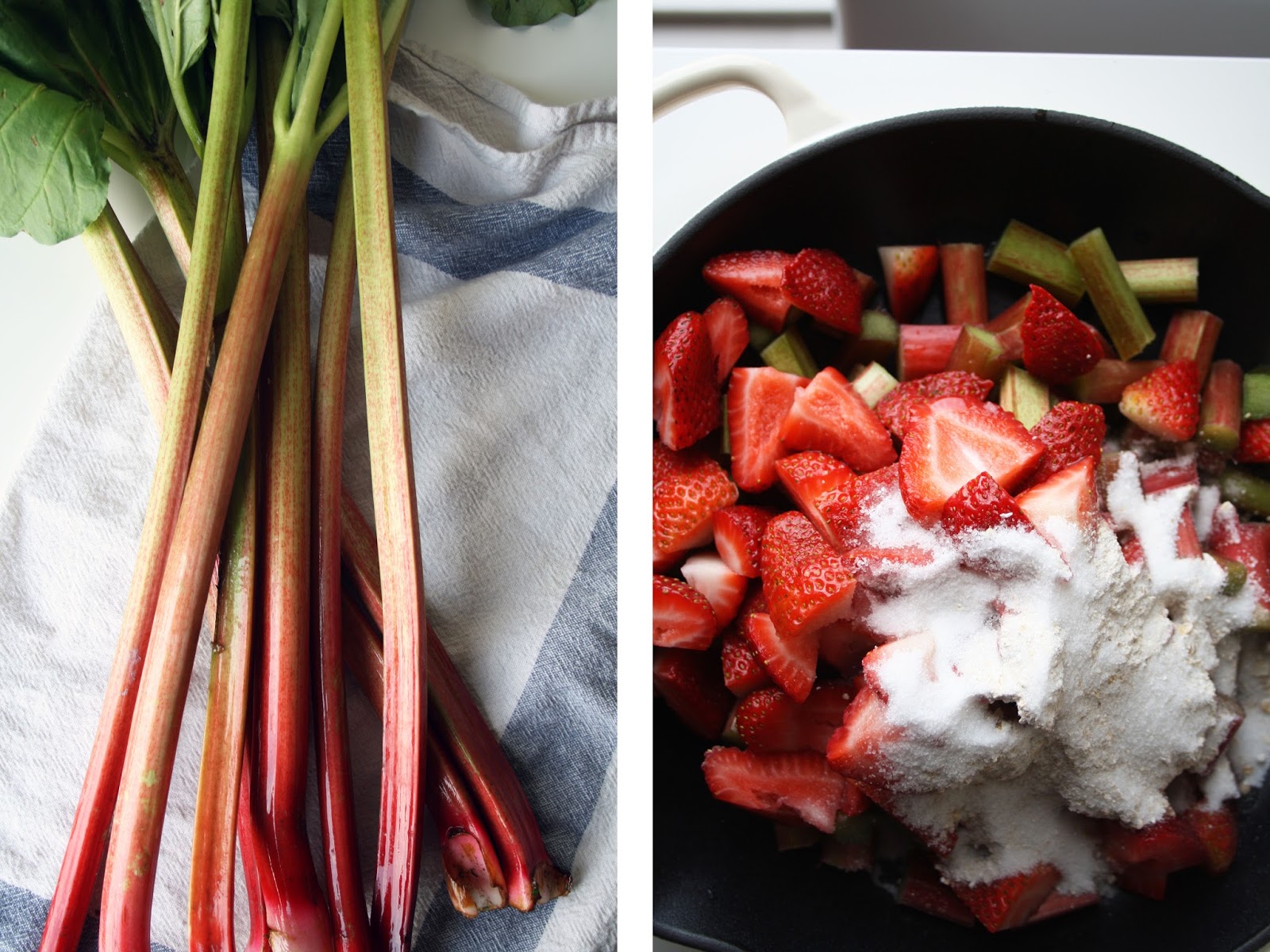 Strawberry Rhubarb Crisp #glutenfree #dairyfree | Sevengrams