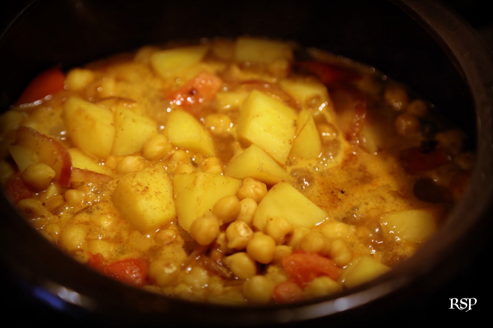 Authentic Nepali Recipes Aloo Chana (Potato & Garbanzo Beans Curry)