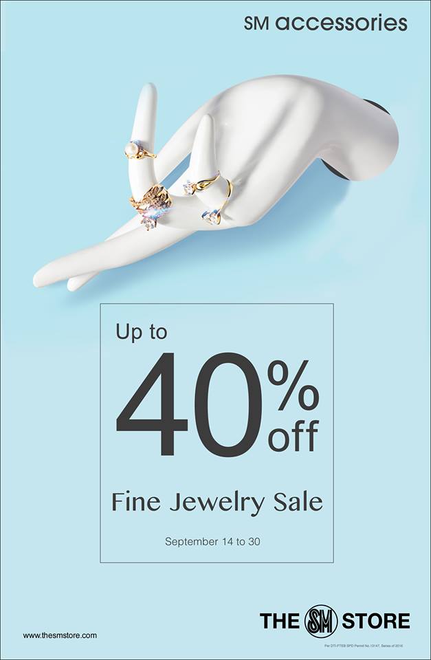 Manila Shopper SM Accessories Fine Jewelry SALE September 2016