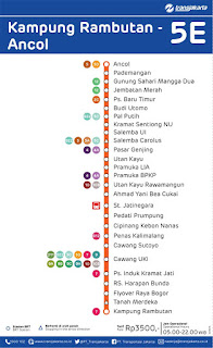 peta rute transjakarta kampung rambutan ancol