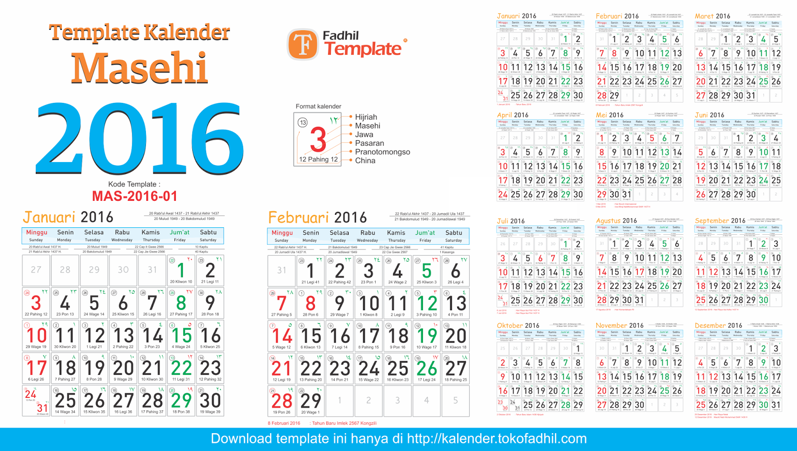 kalender 2016 indonesia lengkap - wood scribd indo