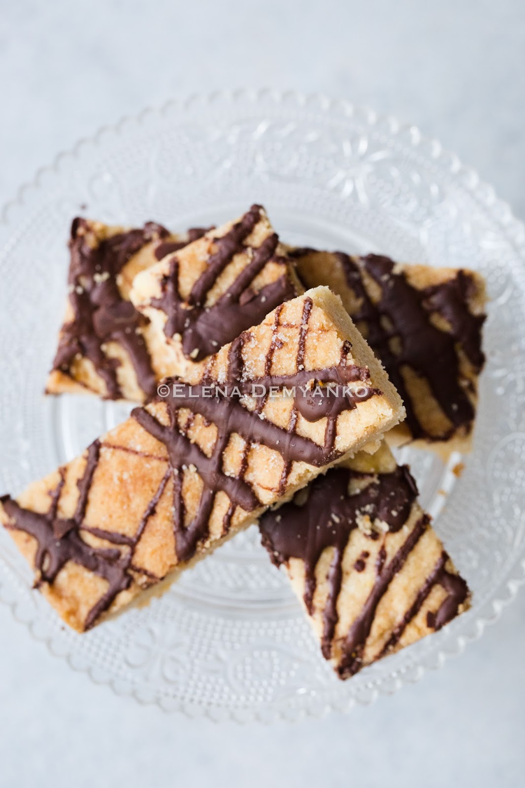 Elena Demyanko Зимний шортбред с апельсином и шоколадом / Chocolate orange shortbread