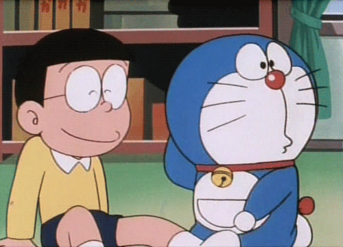 Gambar Animasi Bergerak Doraemon Nobita Ketawa