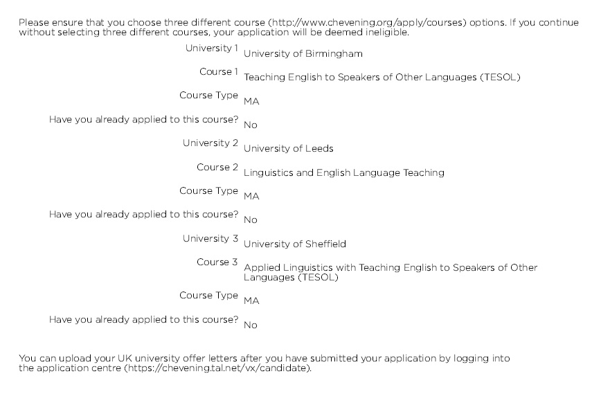 Chevening essay youtube image