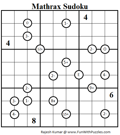 Mathrax Sudoku (Daily Sudoku League #81)