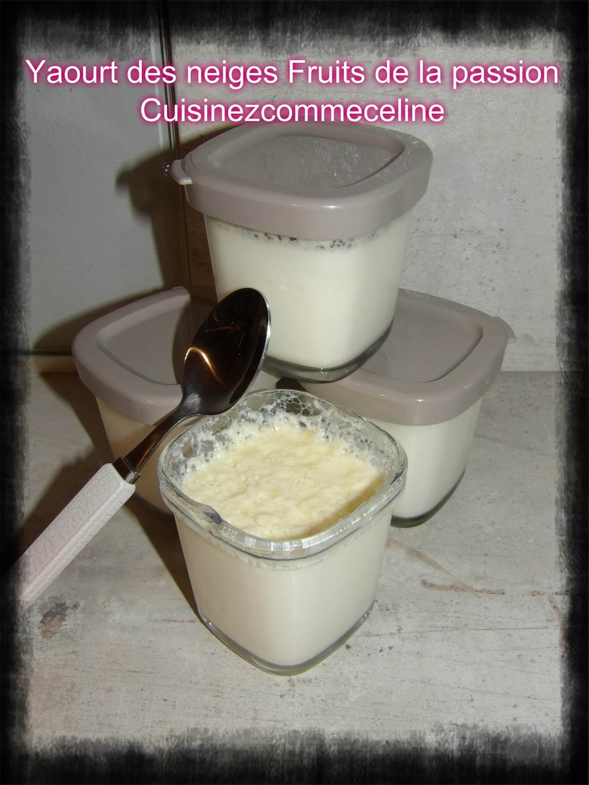 Yaourts des neiges Fruits de la passion