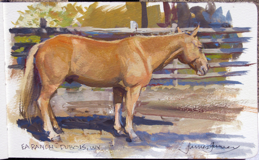 Gurney Journey Painting a Palomino