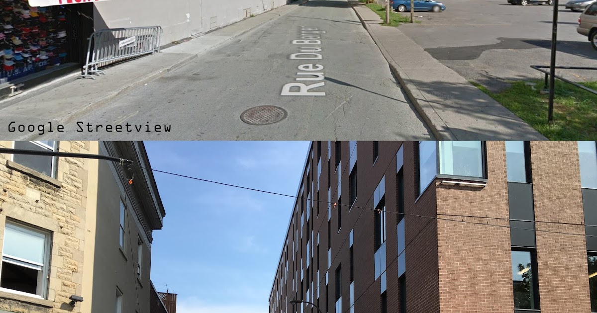 Vanishing Montreal Before / After Avant / Après rue Berger street
