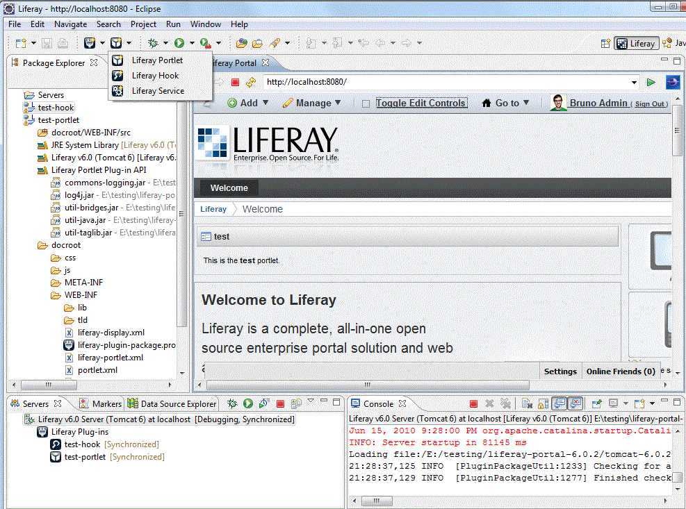 Workaround for Liferay IDE plugin + JBoss runtime to vuihi's blog