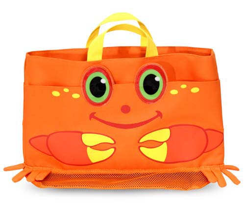 Clicker Crab Kids' Beach Tote Bag