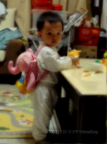 看巧虎學習的幼兒