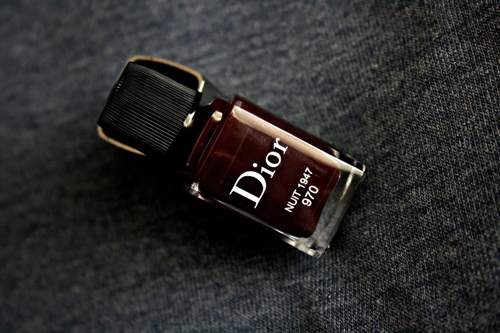 Dior Vernis Gel Shine and Long Wear Nail Lacquer in Nuit 1947 970 Review, Photos, Swatches