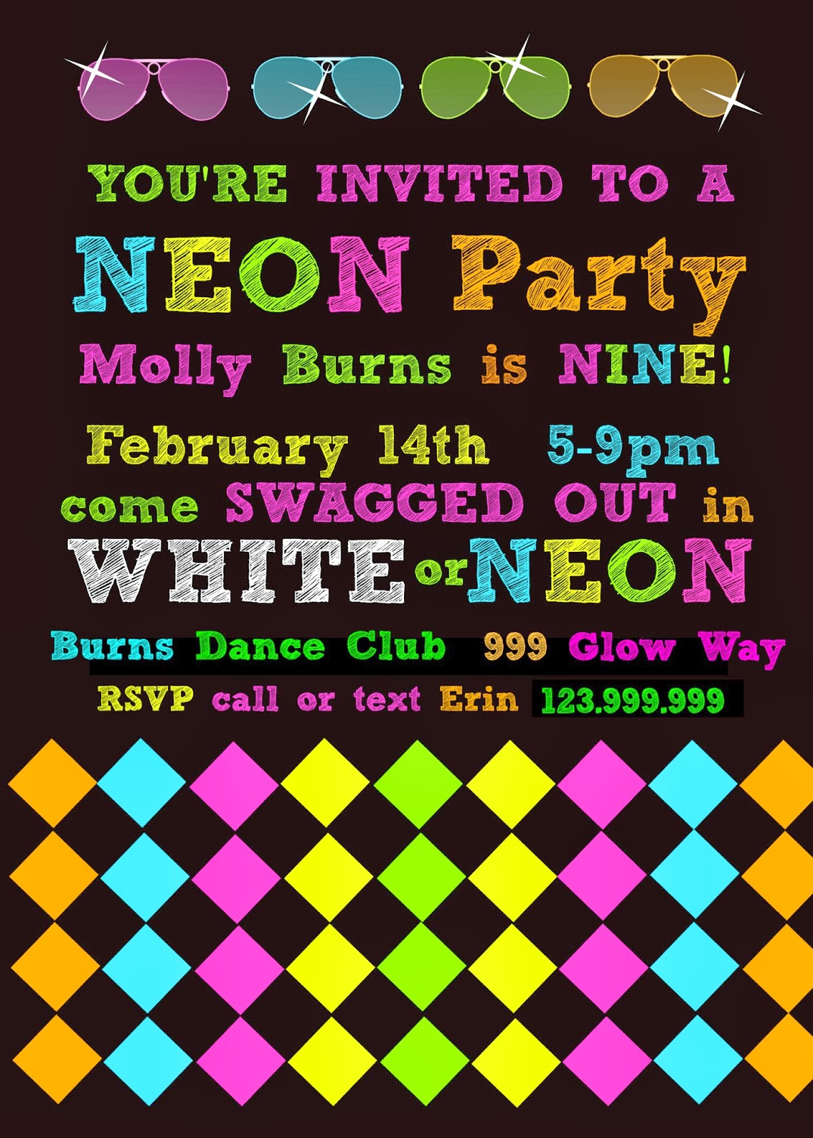 Bringing Up Burns: Molly's NINTH Neon/Glow in the Dark ...