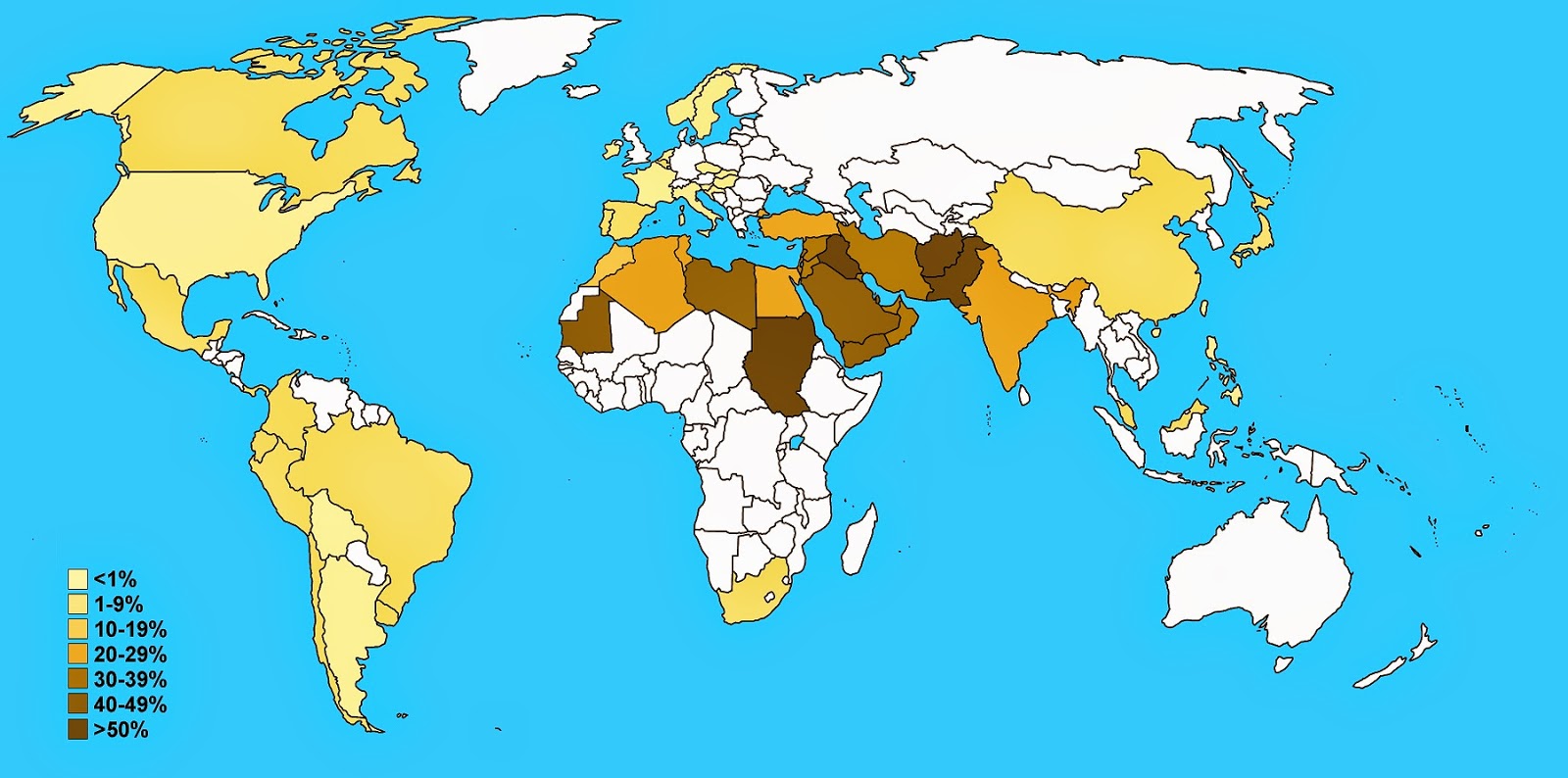 Inbreeding population of the world