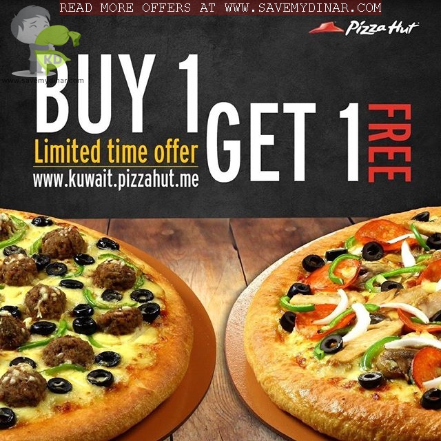 Pizza Hut Kuwait - Buy 1 Get 1 FREE