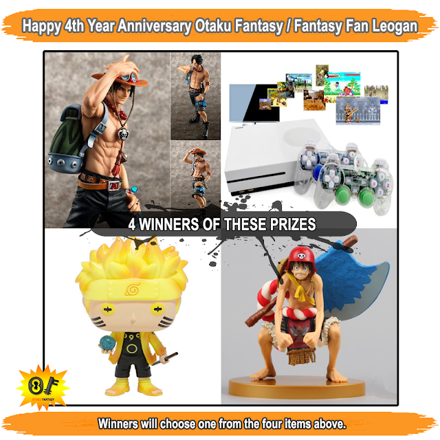 Facebook event post Otaku Fantasy Otaku Fantasy, Fantasy Fan Leogan, Fantasy Fan, Otaku, contest, 4th year anniversary, Facebook event