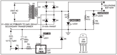 MOBILE PHONE BATTERY CHARGER CIRCUIT DIAGRAM | Wiring Diagram