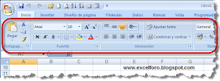 Mostrar / Ocultar la cinta de opciones en Excel 2007