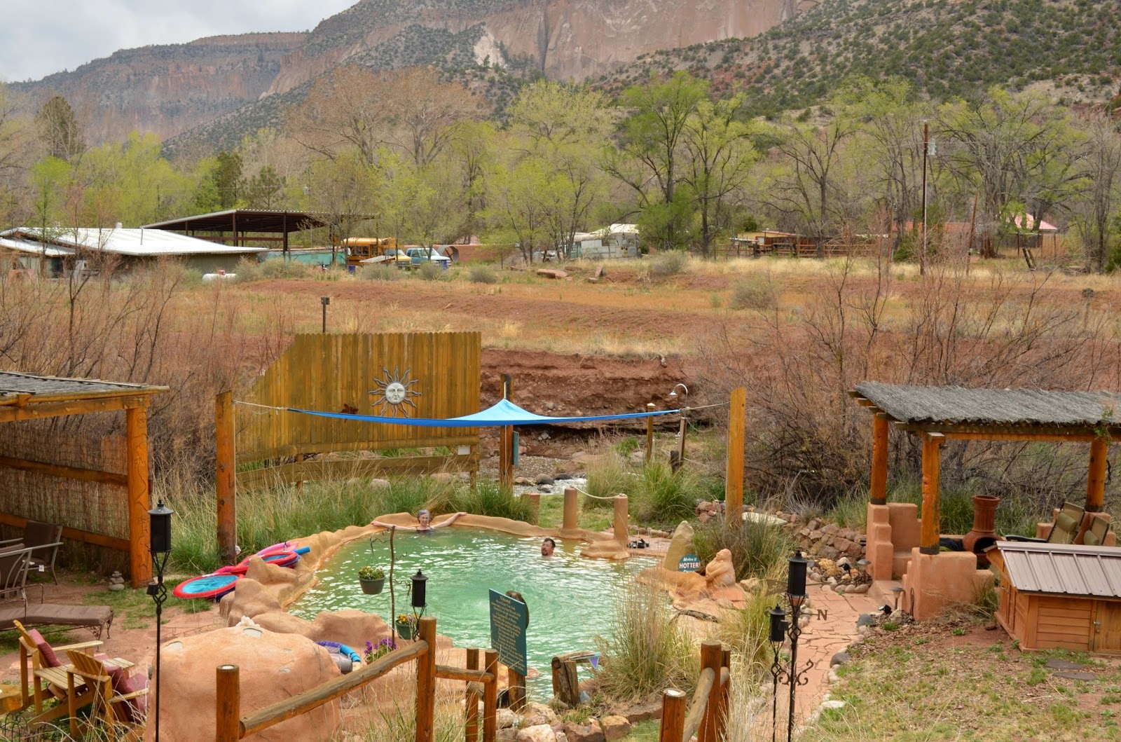 New Mexico People and Places Giggling Hot Springs, Jemez Springs