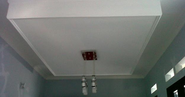 Baru 16 Plafon Gypsum Drop Gantung Simple Dan Minimalis