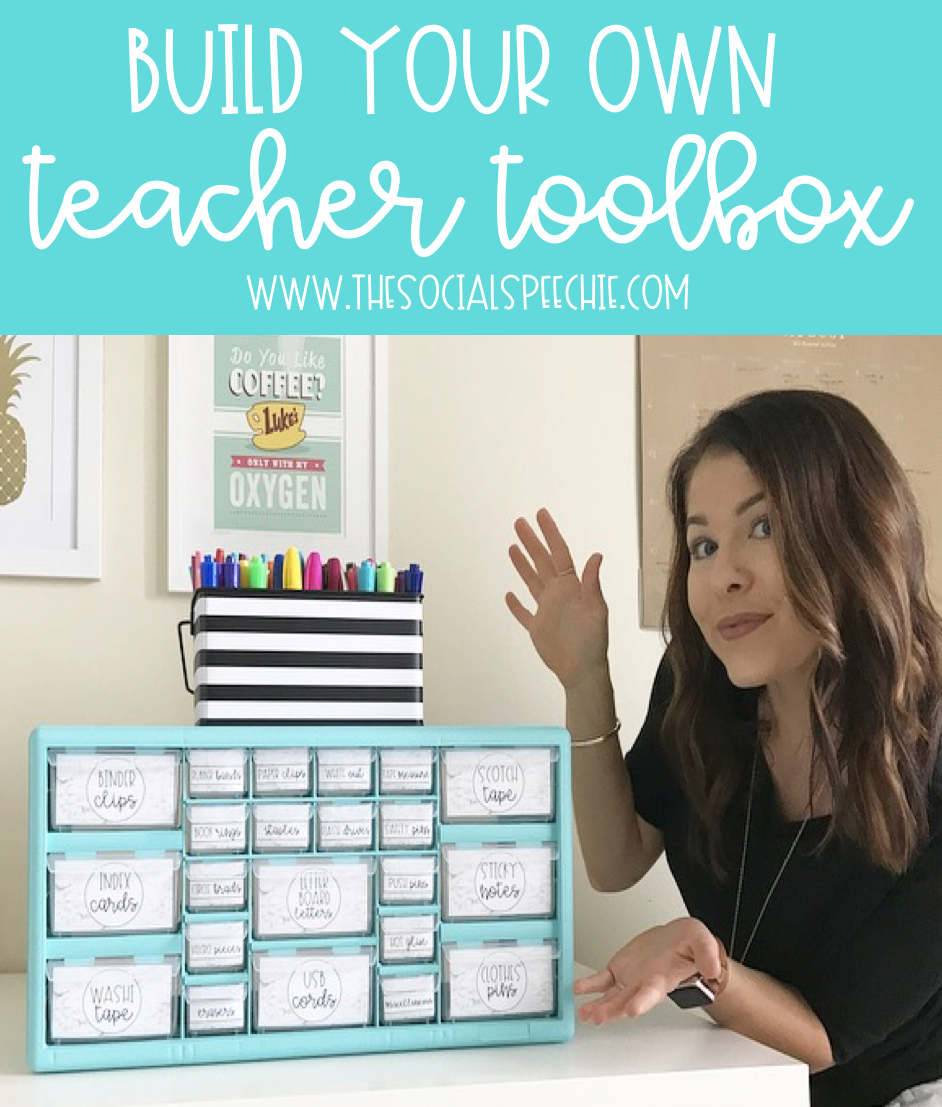 DIY Teacher Toolbox + Setting Up My Grad School Planner The Social Speechie