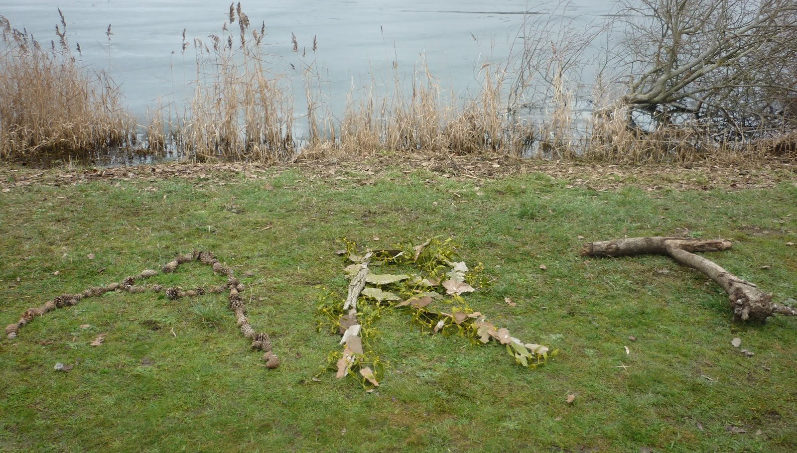 Nénuph'Art Ateliers: INITIATION AU LAND ART D'HIVER A LA BALLASTIERE à