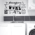 VINILO DECORATIVO PARED LAVADERO LAUNDRY - W346