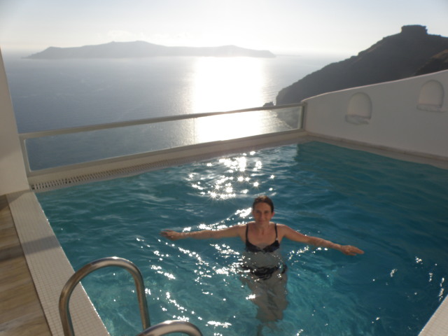 Agali Houses, Firostefani, Santorin: Privater Pool der Sunset Suite Agali Houses, Firostefani, Santorin: Privater Pool der Sunset Suite