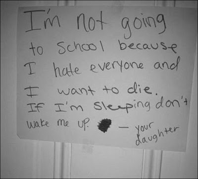 I'm not going to school