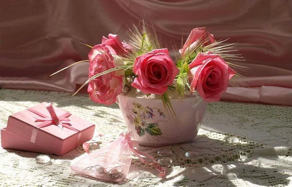 have a good -day lovely-pink-roses