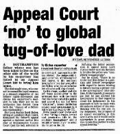 Daily Echo - Appeal Court 'no' to global tug-of-love dad