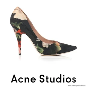 Crown Princess Victoria wore Acne Nova floral print shoes