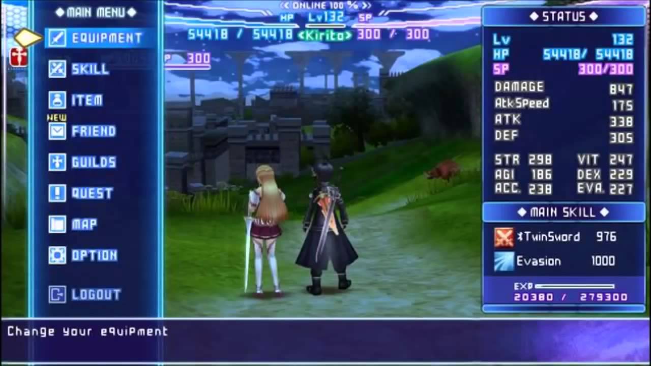 Sword Art Online Pt - PSP Português - PPSSPP Android 