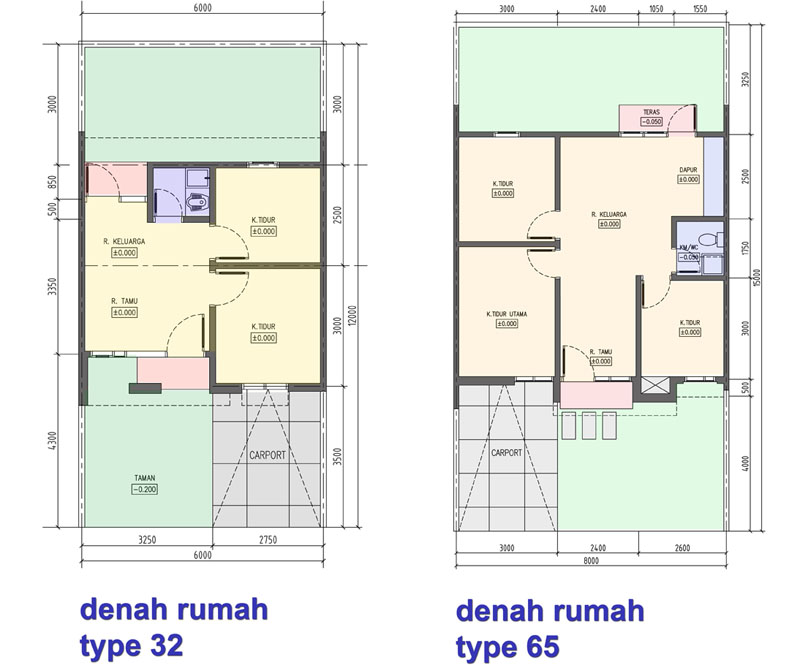 Contoh Gambar Denah Rumah Sederhana 2022 Layout Baru 