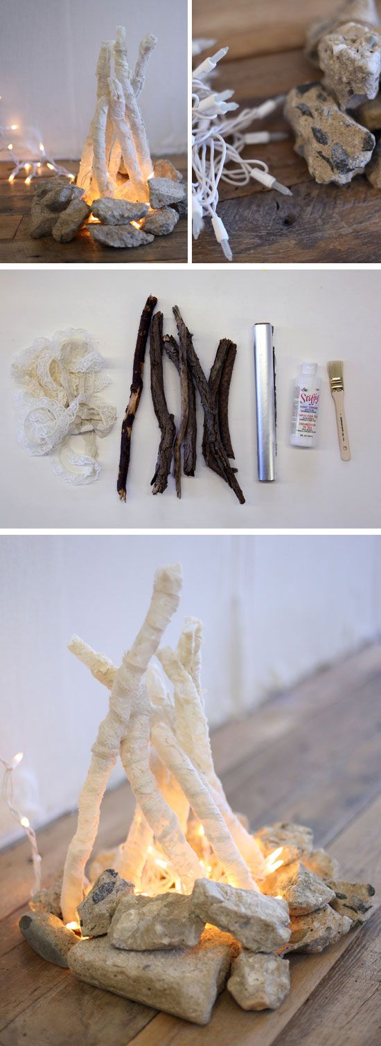 El Rincón Vintage de Karmela: Chimeneas falsas para Navidad, no hay