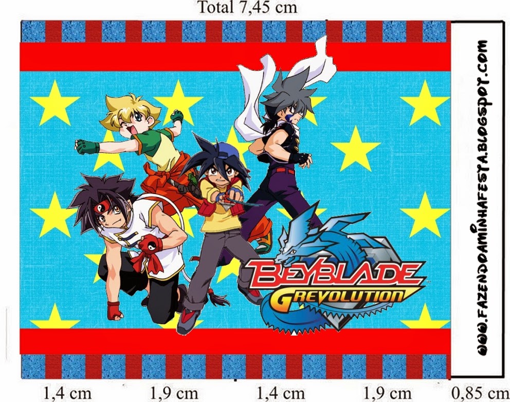 Etiqueta para Imprimir Gratis de Beyblade.