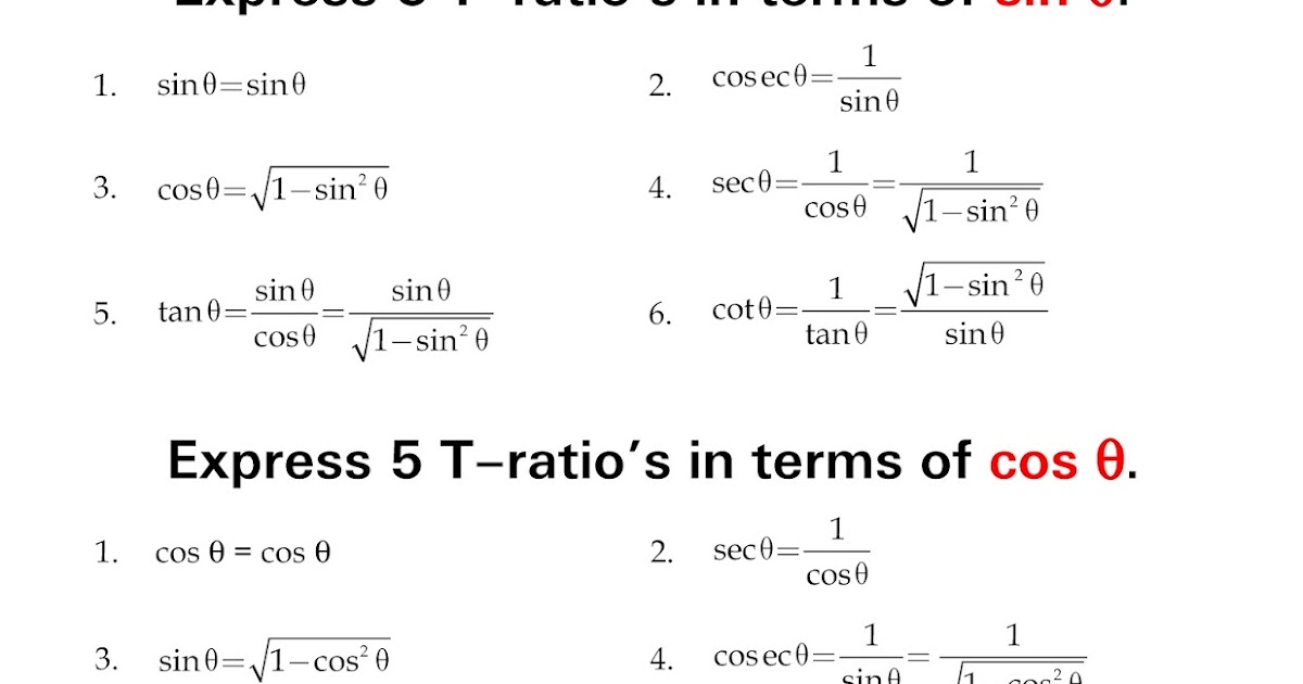 Maths4all Express Trigonometry Ratios In Terms Of Sin Cos Tan omtex-classes-trigonometric-table