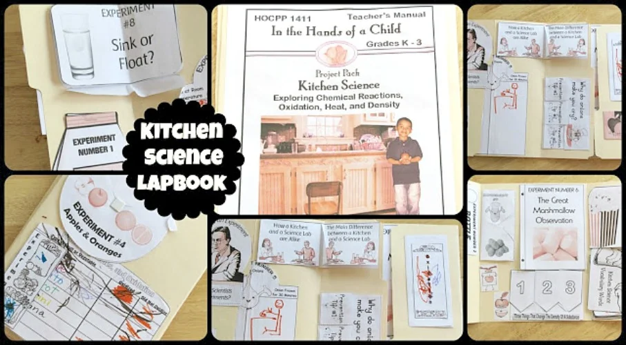 Kitchen Science Lapbook Review from School Time Snippets