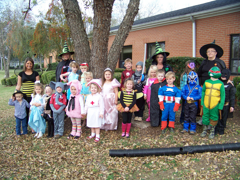 The Ferrell Boys and Me . . . Halloween + K4 Class + Nursing Home