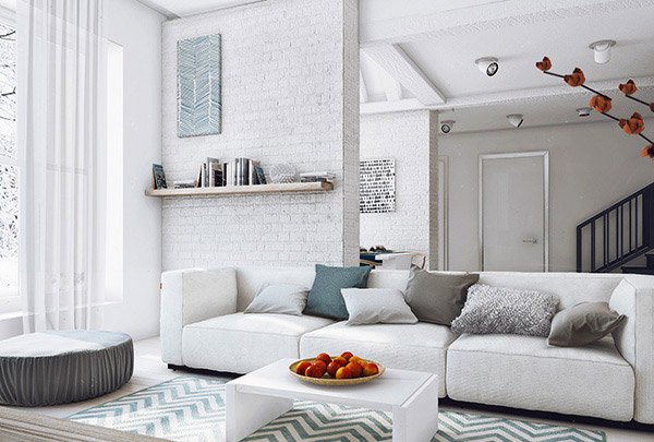 54 Desain Ruang Tamu Nuansa Putih Elegan Dalam Kesederhanaan Rumahku Unik