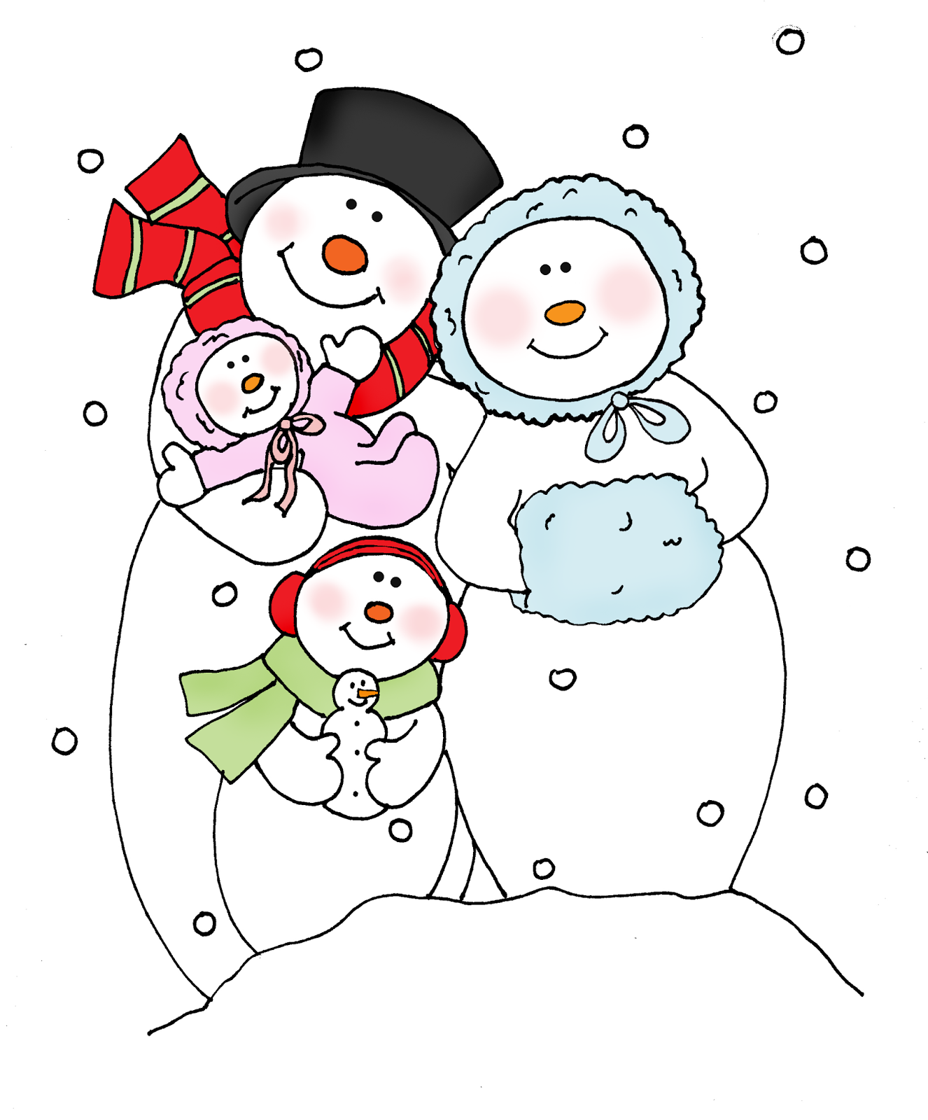 snowman family clip art free - photo #43